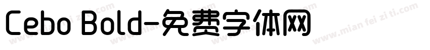 Cebo Bold字体转换